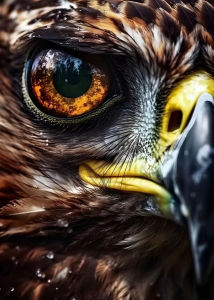 Bandai | Wildlife Tiger Lion Eye Oil Painting by Number Kit DIY for Adults Canvas Animal Closeup Wall Art Home Decor Gift
