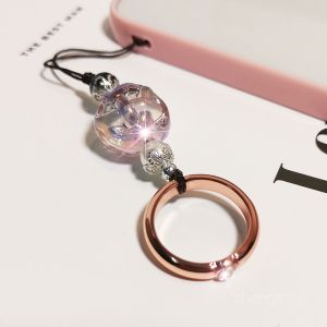 Zengge Metal Finger Ring Phone Strap Womens New Style Premium Feel Loss Prevention Chain USB Flash Drive Mobile Phone Case Finger Rope