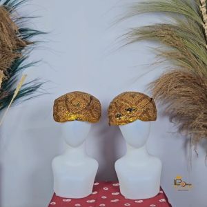 Blangkon Pengantin lis gold atau silver Blangkon sunda blangkon solo