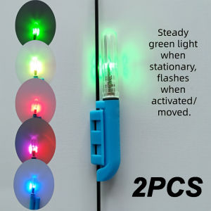 2pcs New night fishing rod tip light electronic raft rod casting rod sea rod sensor night light fishing stick rock alarm