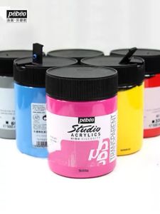 Pebeo Acrylic Paints for Screen Printing Engraving 37 Colors 500ml Art Supplies Business Goods Cultural Goods