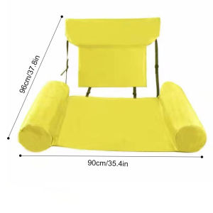 Summer Inflatable Floating Lounger for AdultPortable Pool Float ChairFoldable Recliner for Swimming PoolLakeBeach Relaxation