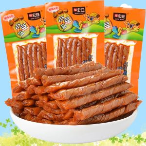 HongwangBean gluten hot strip Beef gluten dried tofu products Vacuum small package Spicy snacks