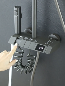 《2 Day Doorstep Delivery》NIASA Thermostatic booster faucet full copper shower head