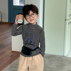 Graphene Long Sleeve T-Shirt for Boys Baby Clothes Autumn Fashion Cartoon Children Base Shirt Casual Loose Fit round Neck