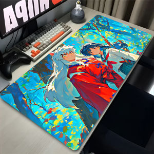 Bandai | Mouse Pad Gamer Inuyasha Pc Gaming Accessories Deskmat Rubber Mat Mousepad Mats Keyboard Cabinet Laptops Pads Xxl