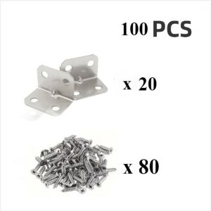 High quality metal corner code bracket 90° corner code laminated furniture board wooden furniture connection cabinet with screws