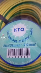 Wayar / Kabel Lampu KTO 08mm 1mm 2mm 3mm 4mm 6mm x Panjang 24m untuk Instalasi Kelistrikan pada Mobil atau Lainnya