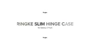 [ORI] RINGKE [SLIM HINGE] Samsung Galaxy Z Flip 5 Minimalist Complete Hinge Protection Solid Transparent Anti-Yellowing