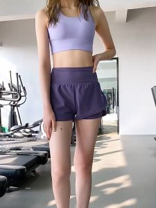 SBART mỏng thể dục thể thao nữ giả hai quần short ba điểm chống sáng nâng hông cao Quần tập Yoga thoáng khí