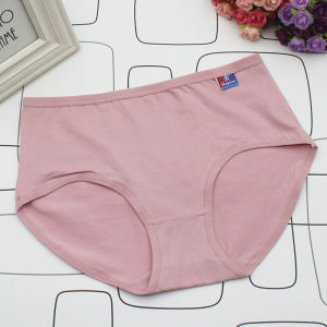 Pure Color Lycra Cotton Ladies Briefs Comfortable Skin-Friendly Mid-Waist Small Version Breathable Soft Cotton Underwear