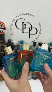 Decant Rayhaan Pacific Aura Tropical Vibe Ocean Rush Original Share In Jar / Travel Size Menggunakan Botol Spray Kaca