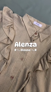 Alenza Blouse Wanita Muslimah Modis – Atasan Casual Elegan By Kalishaofficial