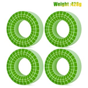 2.2" RC Crawler Foam Inserts High-Density Silicone Rubber Waterproof (125x45mm)  Compatible for  1/10 RC Crawler Car SCX10 Capra