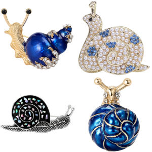 เข็มกลัดเคลือบรูปหอยทากสำหรับผู้หญิงใช้ได้ทุกเพศหมุดลายแมลง tas ransel pesta สำหรับงานเลี้ยงของขวัญเครื่องประดับ