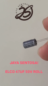 10 BUAH ELCO 47UF 50V ROLL KAPASITOR CAPACITOR ELCO KAPASITOR ELKO KAPASITOR 47 UF 50 V ROLL ups