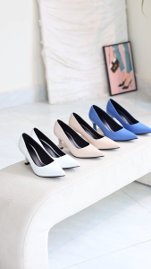 Giày Cao Gót 7cm Basic Mũi Nhọn Mềm Êm Chân Pixie X457