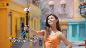ULANZI TT24 Quick Release Selfie Stick Tripod with CKA System 1.48m Extension 360-Degrees Ball Head 4-Leg Tripod 1kg Load for Action Cameras Compact Cameras Smartphones | S044A | JG Superstore