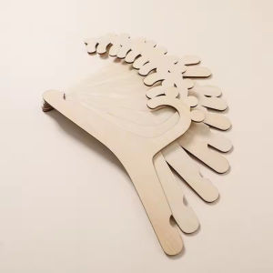 Household Wooden Kids Hangers Rack Toddler Clothes Hangers Cute Bear Baby Room Nursery Closet Hanger Decoration Hanger Holder