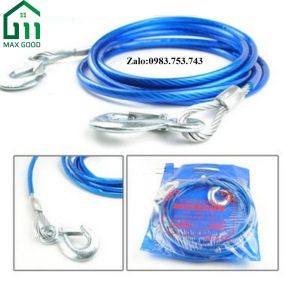 Dây cáp thép cứu hộ ô tôxe hơi lõi thép dài 5mchịu lực kéo 7 tấn