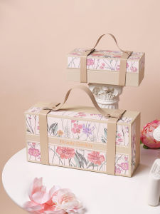 Elegant European Style Wedding Favor Box Birthday Gift Packaging Box Light Luxury Bridalmaid Candy Box Hand Drawn Illustration