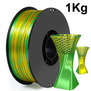 Dual Color Silk Gold green 3D Printer PLA Filament 200g 500g 1Kg 1.75mm Two Color silk green glod for 3D Printing Material