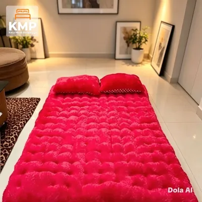 Kasur Bulu Rasfur Free 2 Bantal Empuk Lembut Halus Tebal Nyaman dan Murah