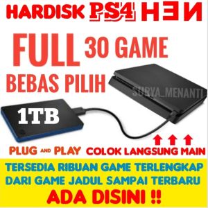 HDD GAME HARDISK GAMES EKSTERNAL PS4 HARD DISK EXTERNAL PlayStation 4 Versi 5.05 s/d 11.00 BEBAS REQUEST