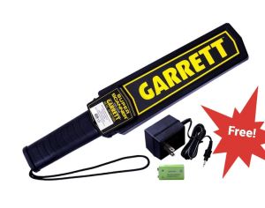 GARRETT ORIGINAL Metal Detector  High Sensitivity For Garrett Stable Performance Waterproof LightweightVoltage: 9V or Rechargeable Battery FREE 1 PCS