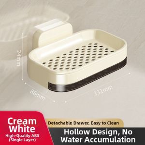 youqin | Wall-mounted Double Layer Soap Dish Water Draining