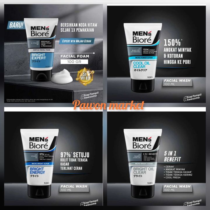 Biore men 100g All variant | Lazada Indonesia