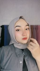 Jilbab Pashmina Jersey Meleyot Kerudung Panjang 180x60cm Hijab Pashmina Kaos Jersey Premium