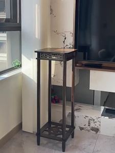 Living Room Floor Standing New Chinese Style Plant Display Shelf Multifunctional