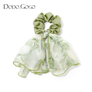DODO.GOGO | DODOGOGO Retro Floral Large Bow Hair Ties Sashes Womens Butterfly Knot Hair Bands Korean Style Hair Accessories for All
