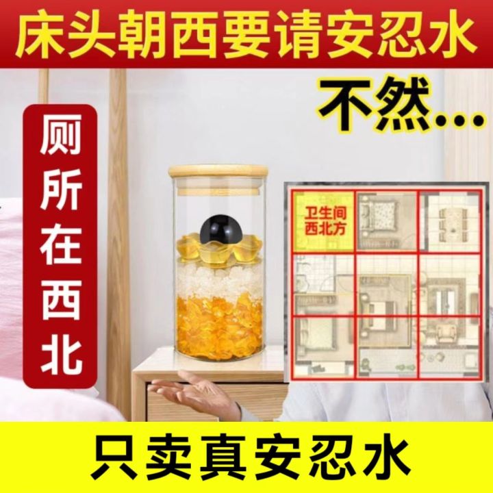 Anren Water Bottle Bedside Facing West Toilet in Northwest Corner