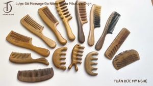 Lược Gỗ HAHANCO [COH269] Massage Đa Năng Toàn Diện Đả Thông Kinh Lạc Giảm Đau Hiệu Quả