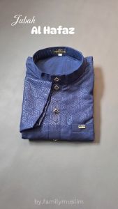 Jubah pria dewasa AL HAFAZ lengan pendek motif terbaru