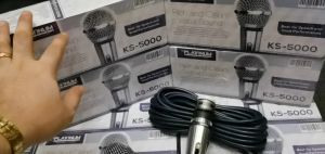 Original Platinum KS-5000 Karaoke Microphone With QR Code Authentic Platinum Full Metal Heavy Duty 10meters Cable Wire