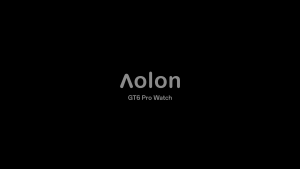 Aolon GT6Pro Fitness Tracker Smartwatch with HD Touch Screen Bluetooth Calling Heart Rate Monitor & Compass Navigation