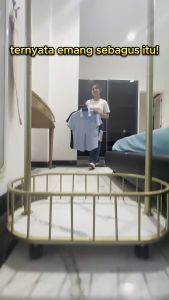 Goland Gantungan Baju Topi Tas Rak Keranjang Aesthetic Multifungsi Minimalis 4 Roda