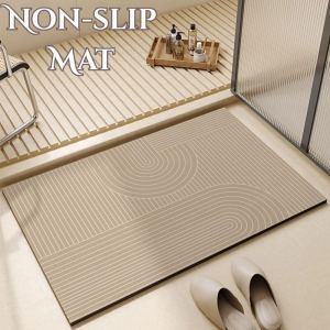 Anti Slip Bath Mat Quick Dry Shower Rug Super Absorbent Doormat Carpet For Bathroom