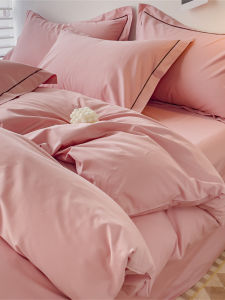 Pure Cotton Bedding Set 100% Cotton Bed Sheet Cover Duvet Cover Student Dormitory Three Piece Set Bed Canopy Style Nordic Style