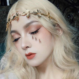 Baroque Leaf Hairband Womens Photography Props Simple Versatile Personalized Retro Alloy Hair Accessories European Style Fresh out