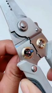 Kềm Tuốt Bóp Cắt Xoắn Uốn Dây Điện Đa Năng 9 Trong 1 Phù Hợp Kích Cỡ Dây Từ 0.8 Đến 3.2mm Tiện Lợi