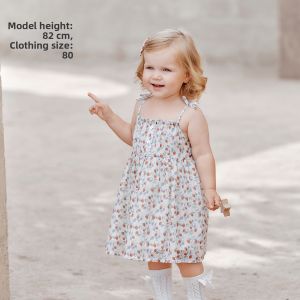 OAK FAMILY | Summer Cotton Sweet Floral Girls Dress