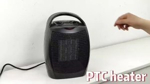 1500W PTC Ceramic Portable Heater 3‑Speed Adjustable Fan Heater with Overheat & Tip‑over Safety Protection for Home Bedroom Office Indoor Use