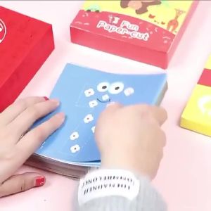48pcs Children Handmade Paper Cut Book Craft Toys DIY Kids Crafts Cartoon Scrapbooking Paper Toys for Kids Learning Toys Gifts