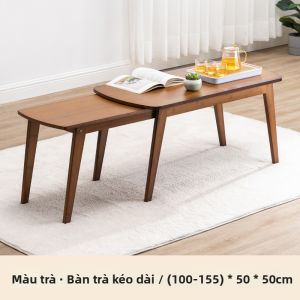 ZHUTING | Bàn Cà Phê Gỗ Mở Rộng Phong Cách Bắc Âu Nhật Bản