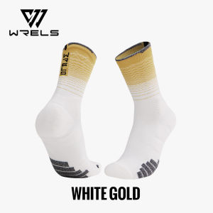 WRELS Running Sports Socks Gradient Color Long Tube Breathable Sweat-Absorbing 39-45 #WZ1017