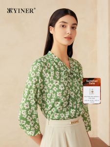 Lily Printed Silk Shirt